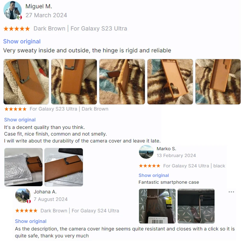 чехол For Samsung Galaxy S23 Ultra / S24 Ultra Back Stand Holder Business Leather Cover 갤럭시 s23 울트라 케이스