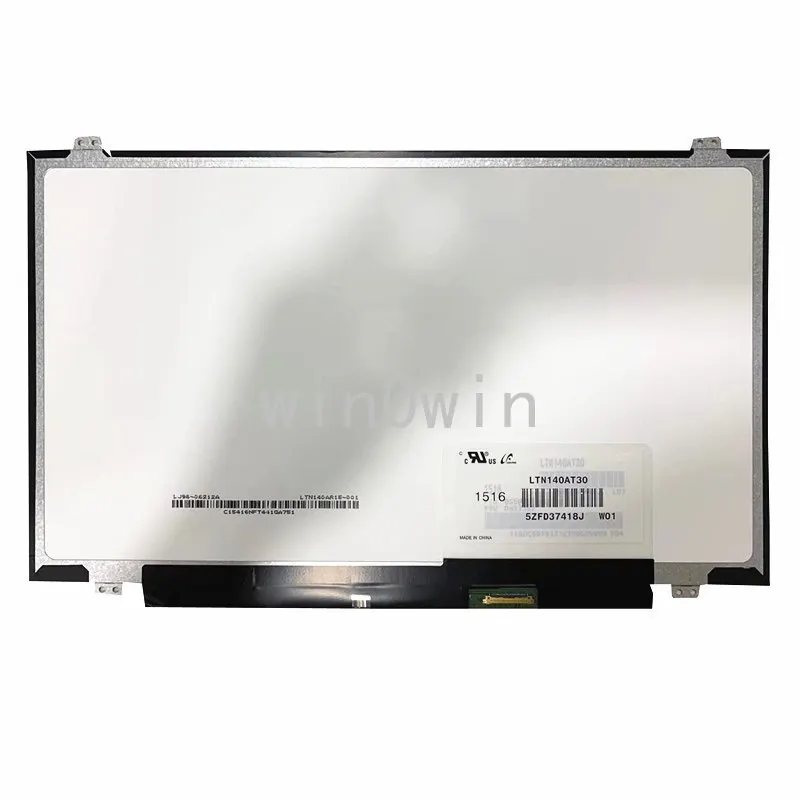 

LTN140AT30 fit LTN140AT30-L01 NT140WHM-N41 N31 B140XTN02.A HB140WX1-301 401 501 601 Laptop LCD Screen 1366*768 EDP 30 Pins