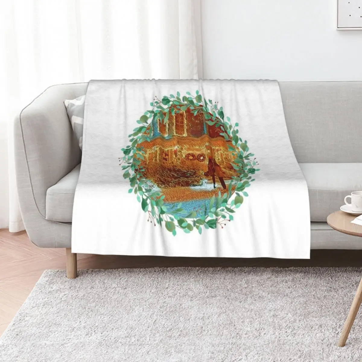 Christmas at Stars Hollow Throw Blanket Soft Solid Color Blanket for Couch Bed