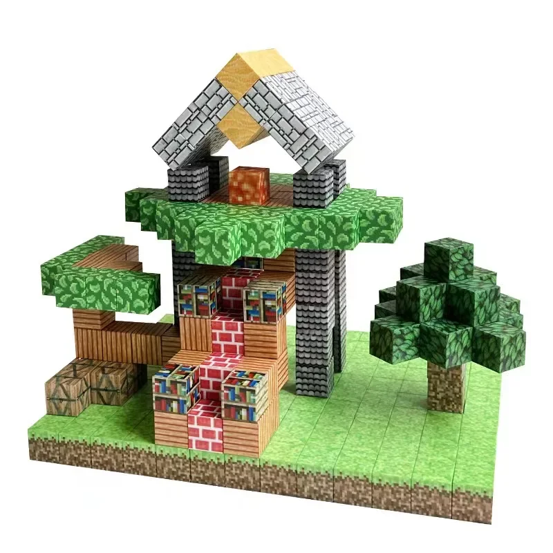 3D magnetische bouwstenen Pixel Cube World Model Magneet Creatief DIY-speelgoed voor kinderen Educatief speelgoed voor kinderen