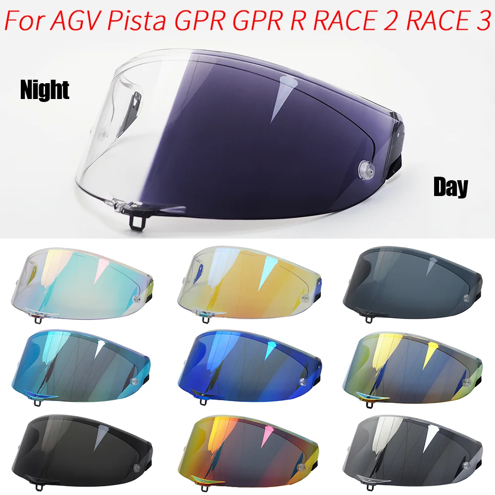 Photochromic Replacement Motorcycle Visor for AGV Pista GPR, Pista GPRR, CORSA R, RACE3 Helmet Shield Lens Anti-fog