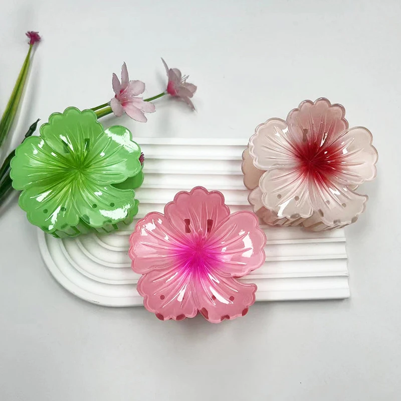 Pinces à cheveux fleur pour femmes, épingles à cheveux bohèmes, pince à cheveux fleur d'oeuf, barrettes pour filles, grande épingle à cheveux, accessoires de mode, vacances