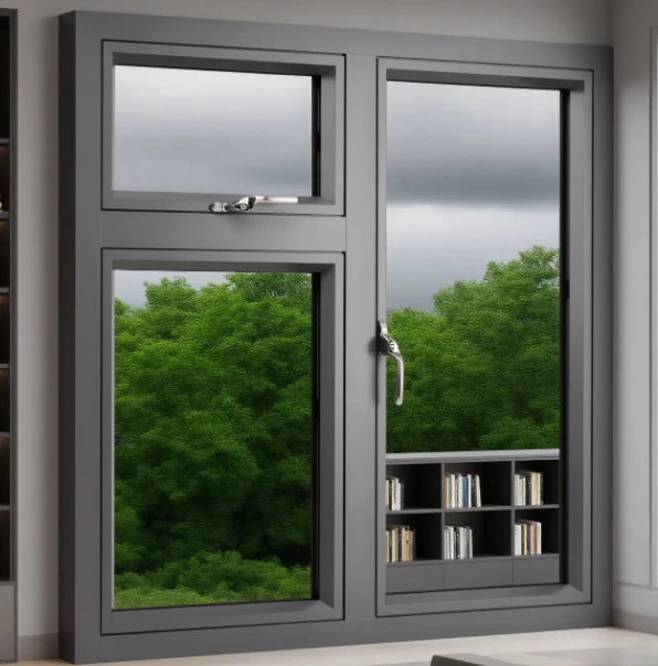 

Modern Luxury Swing Aluminium Casement Window Energy Efficient Tempered Glass Hurricane Impact Resistant Fiberglass Louver for N