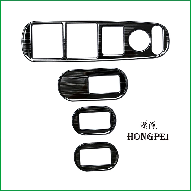 

For Honda HRV HR-V Vezel 2015-2019 Interior Door Handle Window Lift Panel Switch Button Cover Sticker Trim Car Accessories