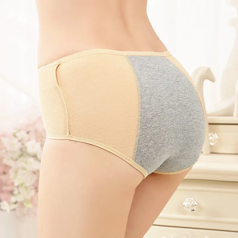 Female Physiological Pants Leak Proof Menstrual Women Underwear Period Panties Cotton Health Seamless Briefs In the waist Warm