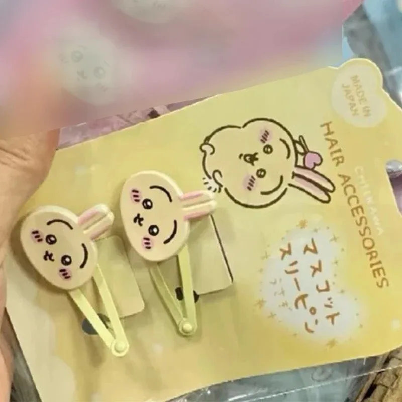 New 4pcs Kiikawa Hair Clip, Surroundings, Usaqi Small Eight Bangs Clip, Cute Girl Heart Cartoon Side Clip