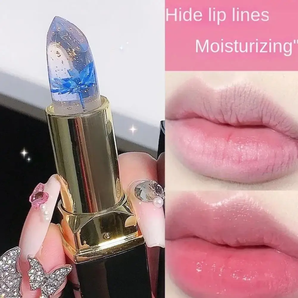 Lápiz Labial Mágico que Cambia de Color, Lápiz Labial de Larga Duración a Prueba de Agua, Lápiz Labial Rojo, Voluminizador de Labios, Maquillaje Kawaii, Cosméticos Lindos para Chicas