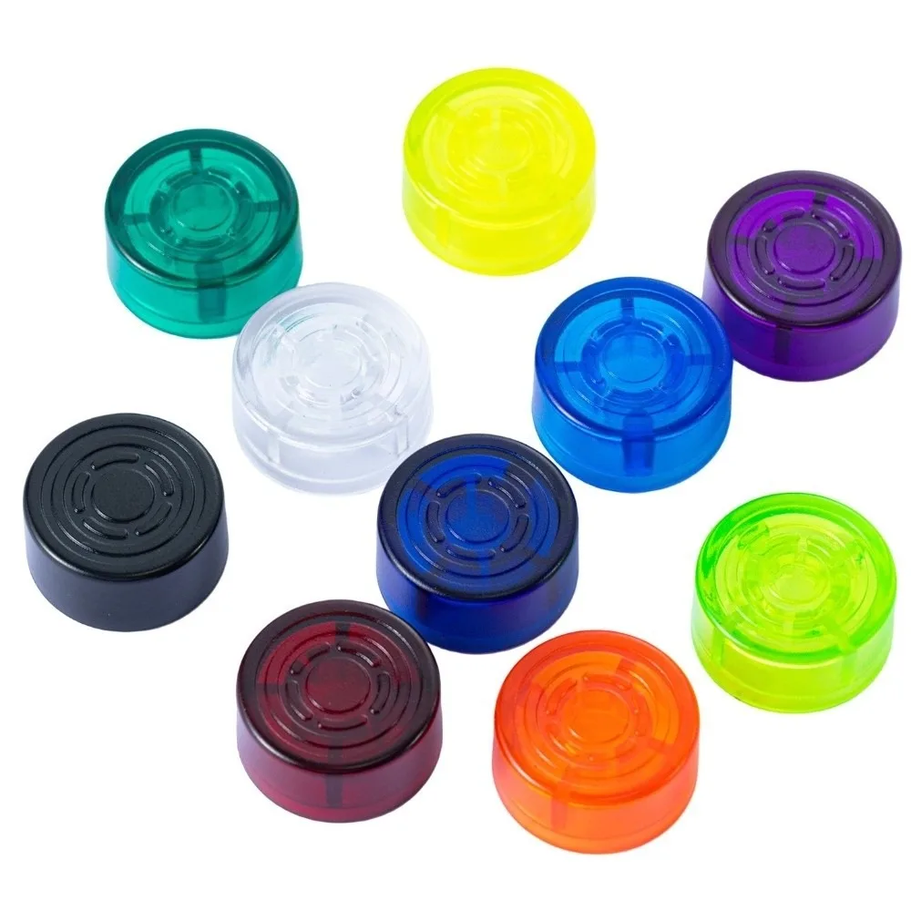 1Pc Plastic Guitar Effects Pedals Cap Multi Color Transparent Guitar Pedal Button Caps Guitar Effects Parts Footswitch Protector