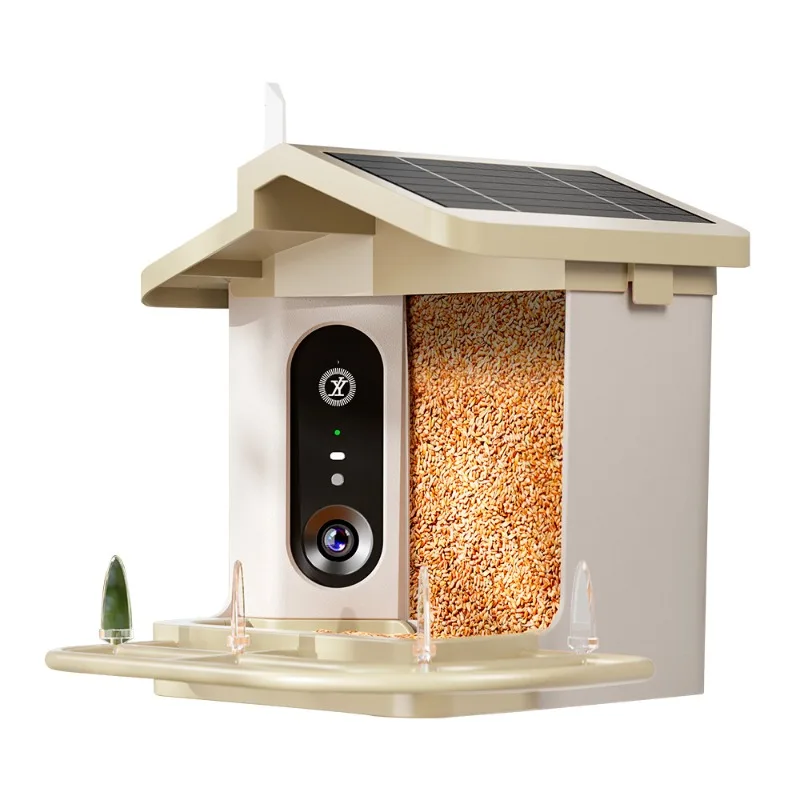 

Bird feeder, intelligent 2-4k high-definition camera AI food shortage detection bird feeder, remote bird watching