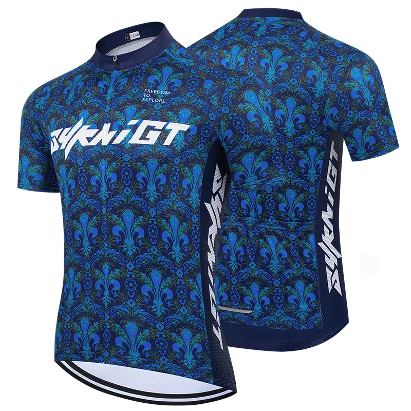 

ZYKNIGT Tour de France cycling jersey men's summer cycling sports shirt polyester fiber cycling top short sleeved cycling shirt