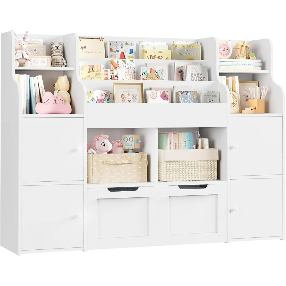 

Toy Storage Organizer, Large Toy Organizers and Storage with Storage Cubbies and Movable Drawers, Toy Shelf Organizer