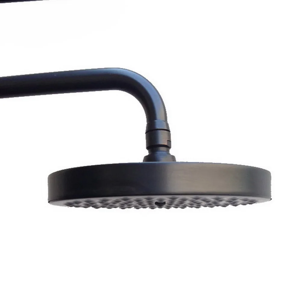 8-calowa czarna mosiężna wanna opady deszczu deszczowa głowica prysznicowa akcesoria łazienkowe (standard 1/2") msh010