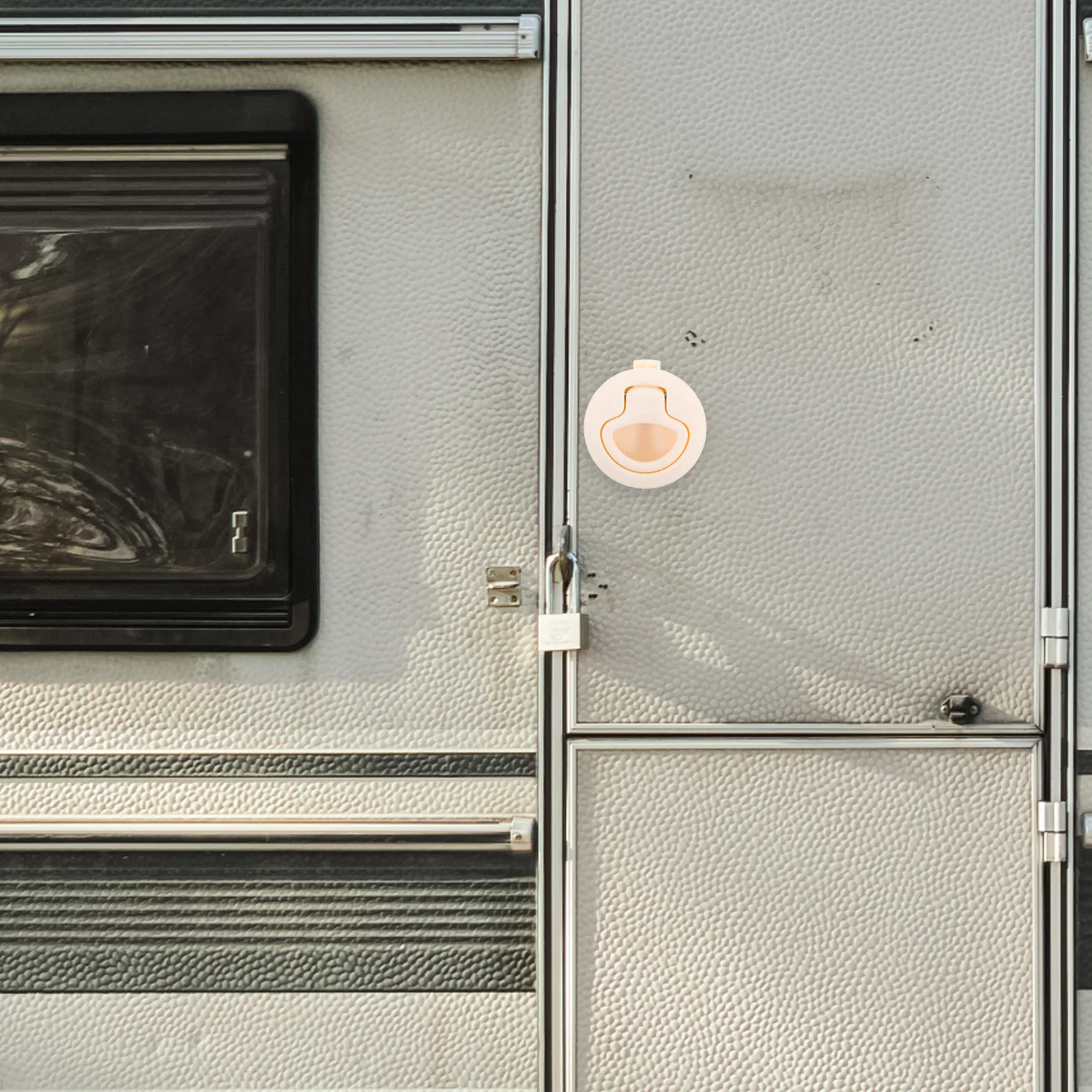 

White Nylon Boat Cabinet Pull Latch Hinges Secure Latch Durable Reliable Easy Installation