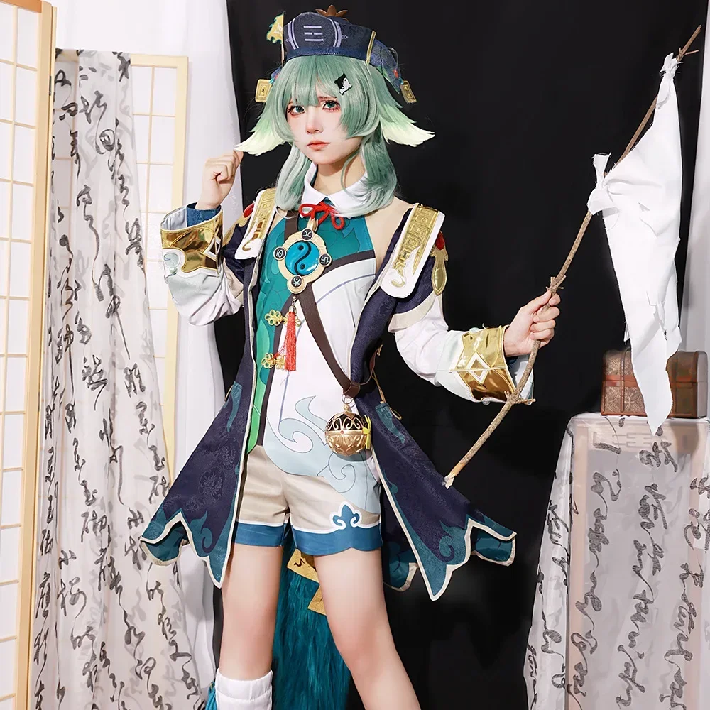 HuoHuo kostum Cosplay Honkai, seragam rel bintang, permainan kostum Halloween Anime, kostum karnaval