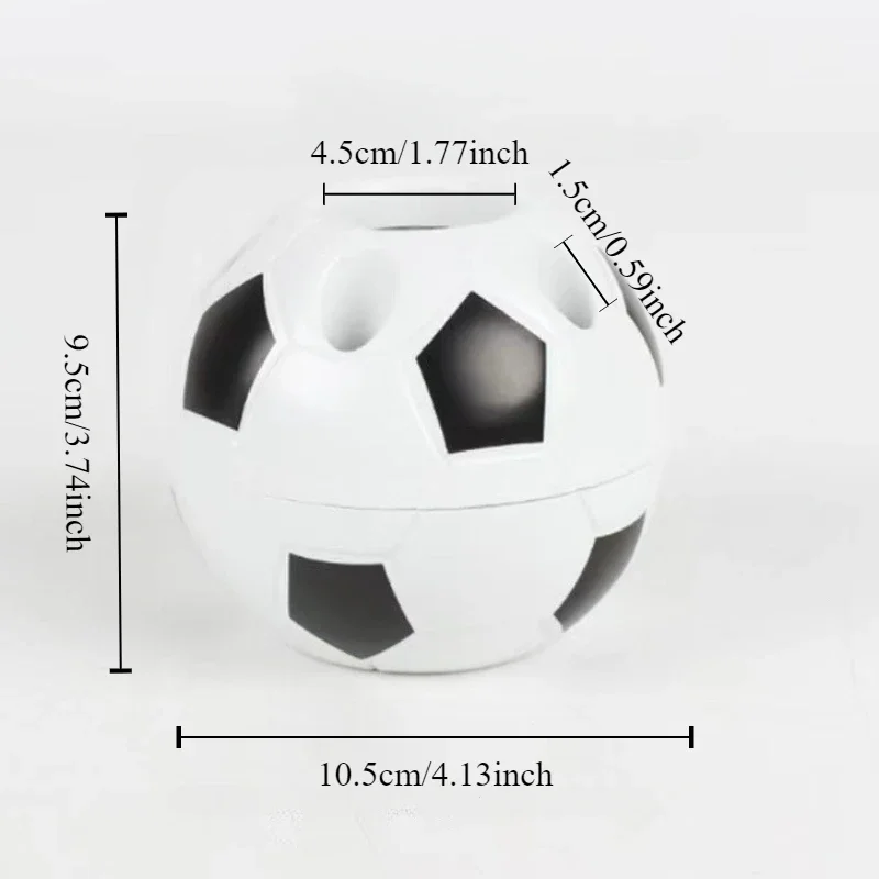 1pc Multi functional football pen holder student pen holder plastic storage pen holder storage box stationery