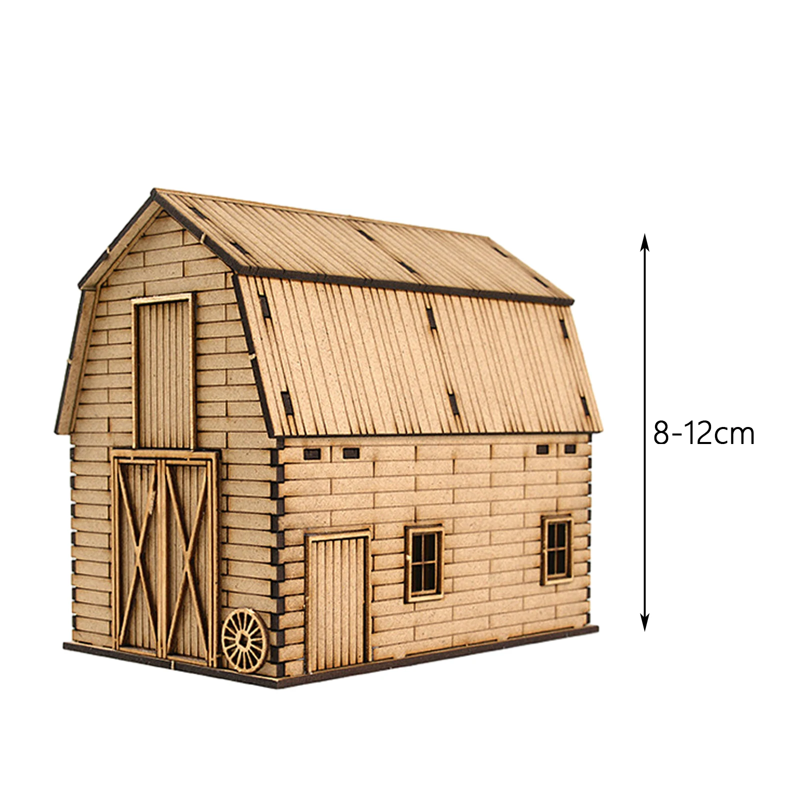 1/72 Miniature Wooden House DIY Innteractive Unassembly Granary Model for Micro Landscape Accessory Diorama Sand War Scene