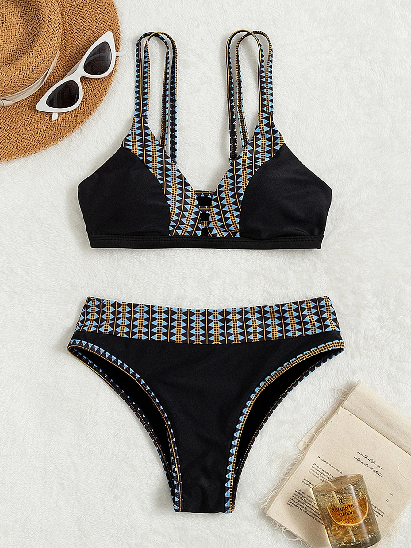 Bikini Zomer Nieuw Met Borst Gewatteerde Bretels Verstelbaar Handig Badpak Split Set Strandvakantie