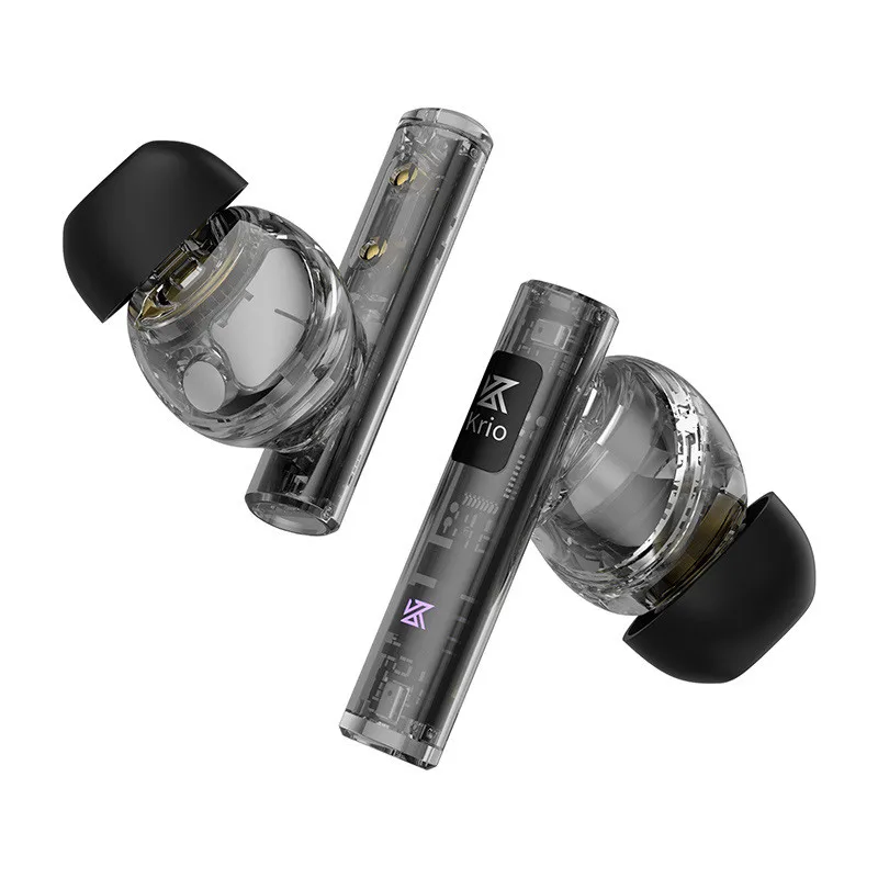 سماعة أذن KZ Krio TWS بجودة صوت بدون فقدان محرك مزدوج يحدد سماعات صوت بلوتوث 5.3 من الدرجة الاحترافية