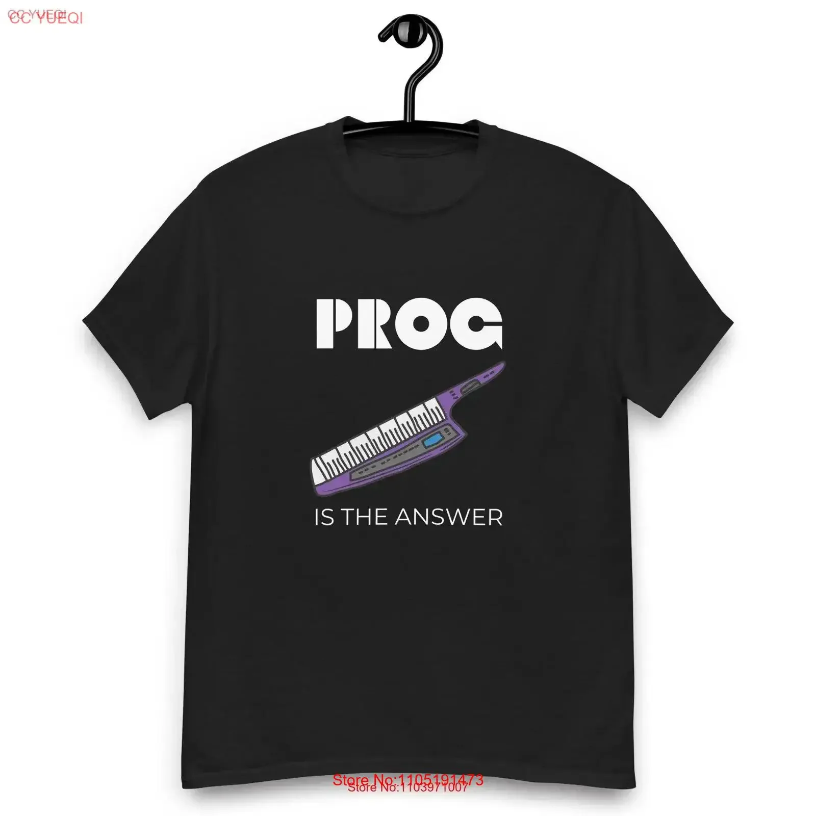 Prog Is The Answer T Shirt Musician Music Lover Rock Keytar Christmas Thanksgiving vintage Washed Breathable Soft Casual
