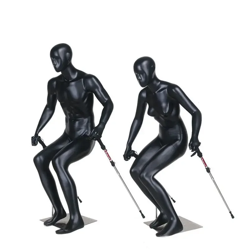 Outdoor Sports Clothing Store Muscle Men and Women Ski Posture Sports Model Props Dummy