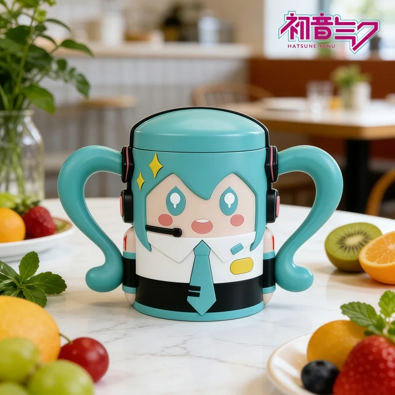 

[Предпродажа] Hatsune Miku New Psd Studio Cheers Hatsune Miku 400 мл аниме украшение для чашки с водой анимация периферийные подарки