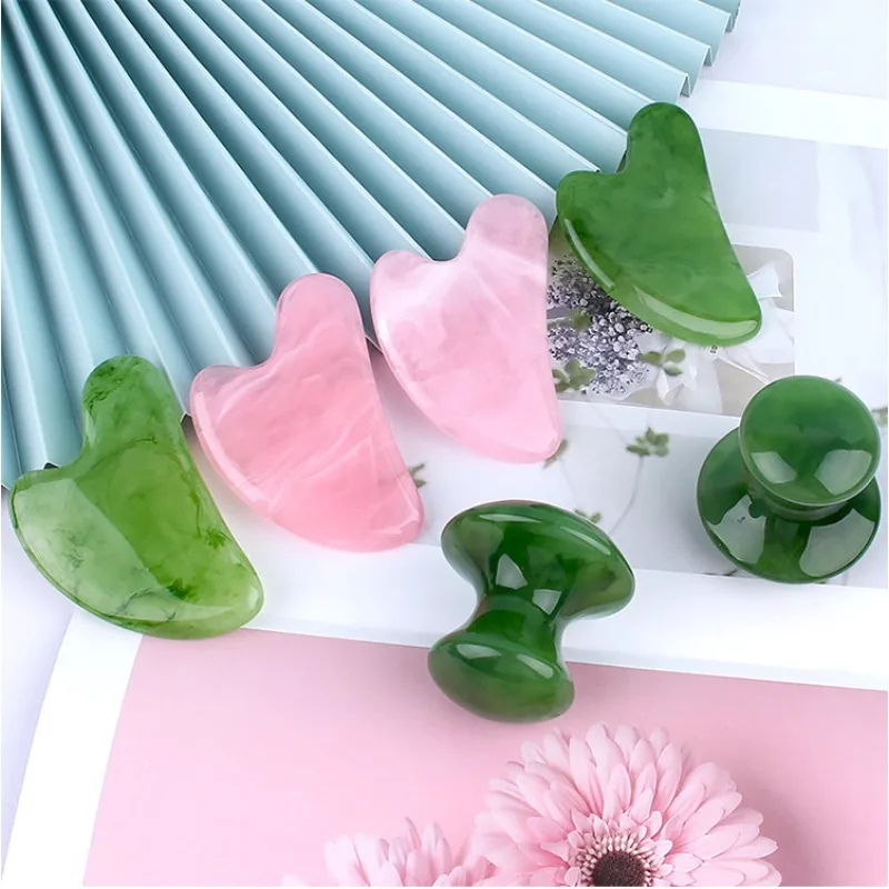 

Гуаша красивый массаж скребок из пчелиного воска массажный скребок массажер для лица иглоукалывание Гуа Ша глаз доска для лица спа массажный инструмент