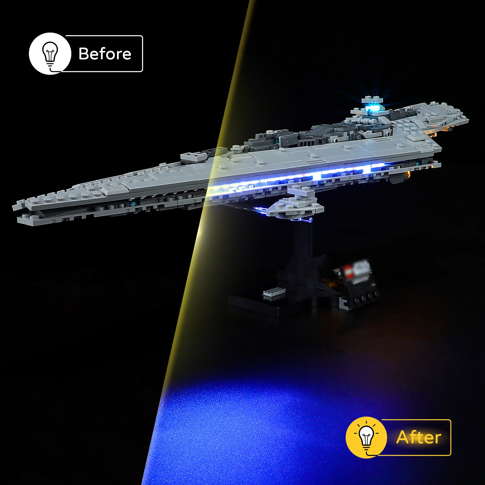 Joy Mags Led Light Kit Voor 75356 Executeur Super Star Destroyer Blokken Set (Exclusief Het Model) Stenen Speelgoed Voor Kinderen