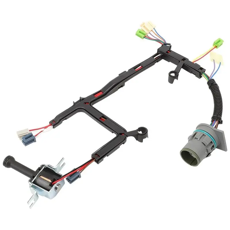 CQMF-For 4L60E 1993-2002 Internal Harness 350-0025 Replace 12143296 13Pin Connector With Lock-Up TCC Anti-Bleed Solenoid