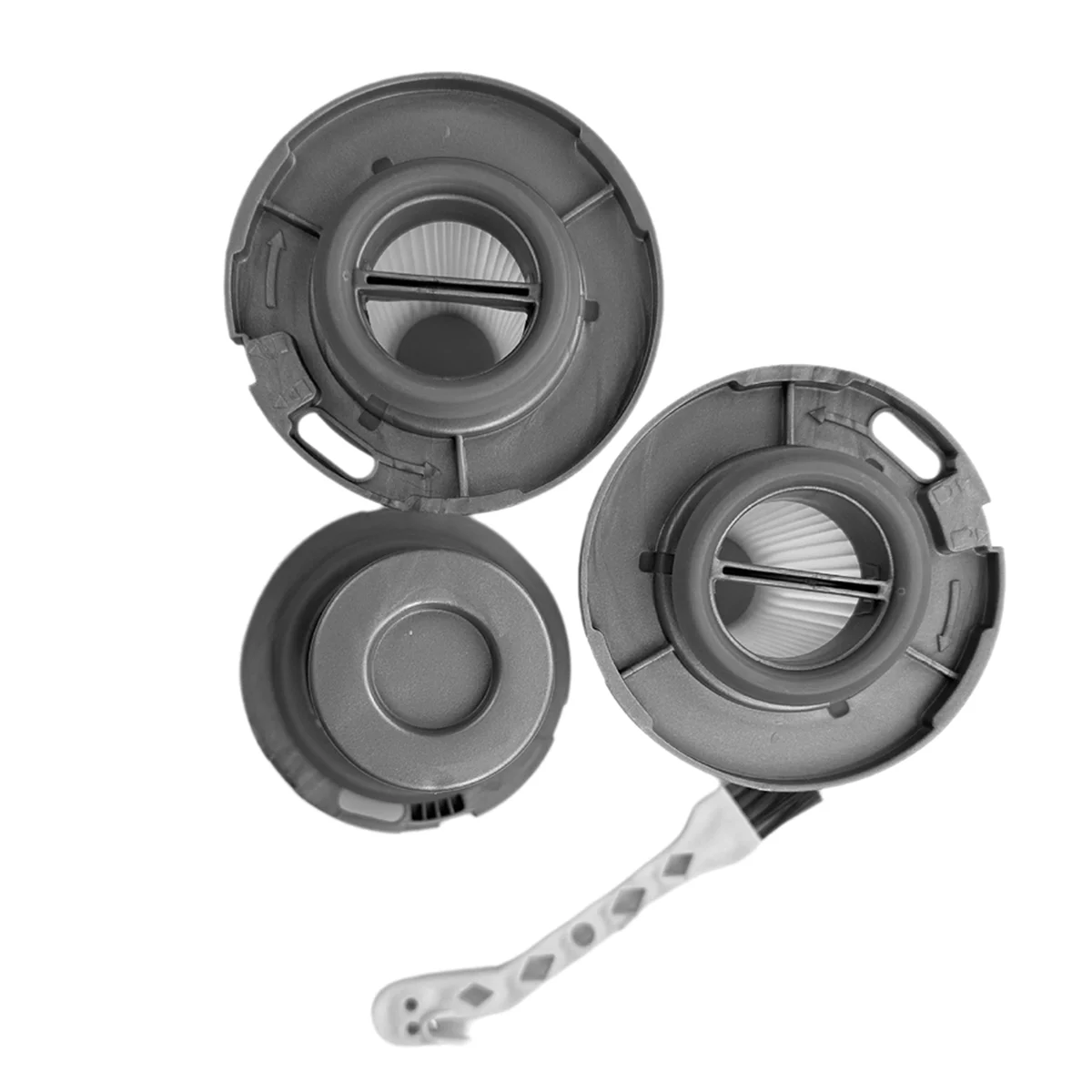 FZFZ 3 Pcs ZR009005 X-Force Flex 8.60 무선 진공 청소기 액세서리 용 청소 브러시 ​​가있는 HEPA 필터