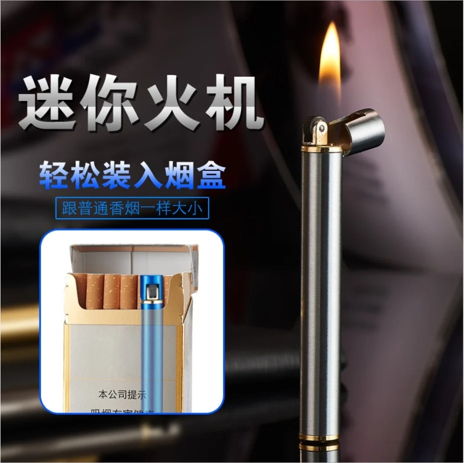 

New Fashion Mini Metal Windproof Jet Torch Gas Cigarette Lighter Jet Flame Cigarette Torch Lighter(Without Gas)