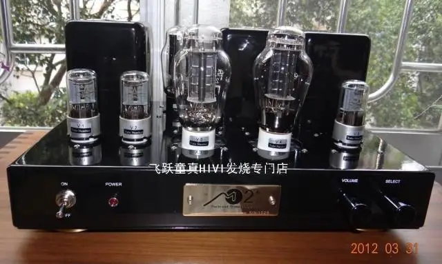 

NEWest 4.5W*2 TNS M2+ (2A3 single-ended) tube amplifier (2018 stereo line tuning upgrade) 16Hz~30KHz, 2A3*2, 6N8*3, 53P*1