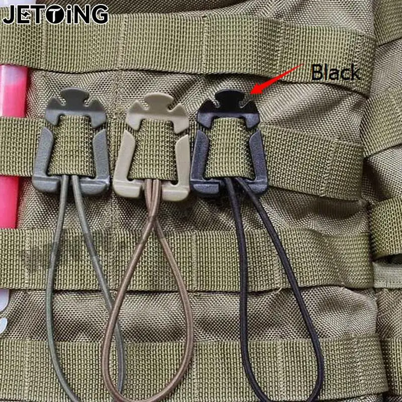 

Useful 1PCS Webbing Dominator Elastic Cord Hang Buckle Clip Outdoor Travel Kits