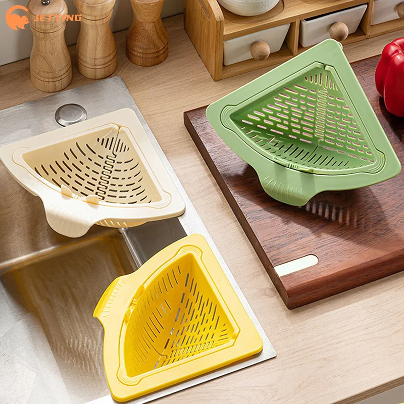 Kitchen Sink Drain Basket with Handle Food Slag Strainer Residue Processor - Essential Kitchen Accessory for Clean Drains