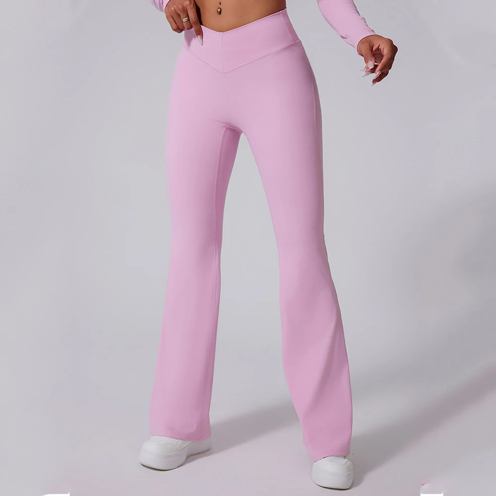 

Women's Hip lifting Flared Pants High Waisted Yoga Flared Leggings Sports Micro Bell bottoms Wide leg Pants Fitness Yoga Pants