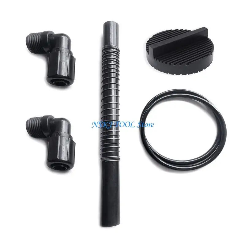 مجموعة استبدال وحدة تغذية الكلور الكاملة L8RC لحمامات السباحة تتضمن تركيبات صامولة خرطوم زنبركية وحشية