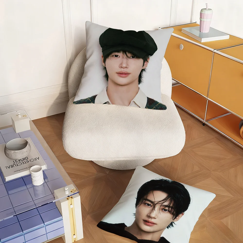 Popular Actors B-Byeon Woo Seok Pillow Case Bedroom Sofa Living Room Backrest Decoration Square Cushion Nap Time