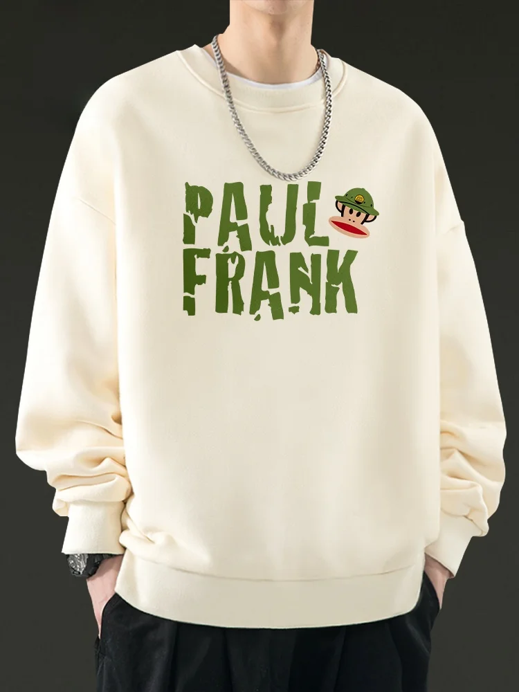 

Мужской свитшот с длинным рукавом и круглым вырезом, повседневный, весенний, молодежный, свободного кроя, в американском стиле, с принтом, из смесового хлопка и полиэстера