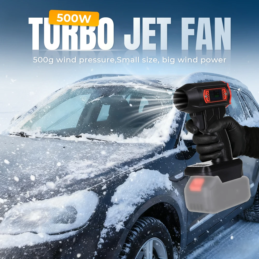يده سيارة العنيفة منفاخ 70 مللي متر توربو جت مروحة الكهربائية إزالة الثلوج مجفف مع 2000 جرام ماكس التوجه شاشة عرض رقمية #3