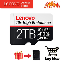 Lenovo Original Micro TF SD 128GB Memori Memory Card C10 TF Micro TF SD Cards 256GB 512GB U3 4K TF Card For Phone Drone Camera