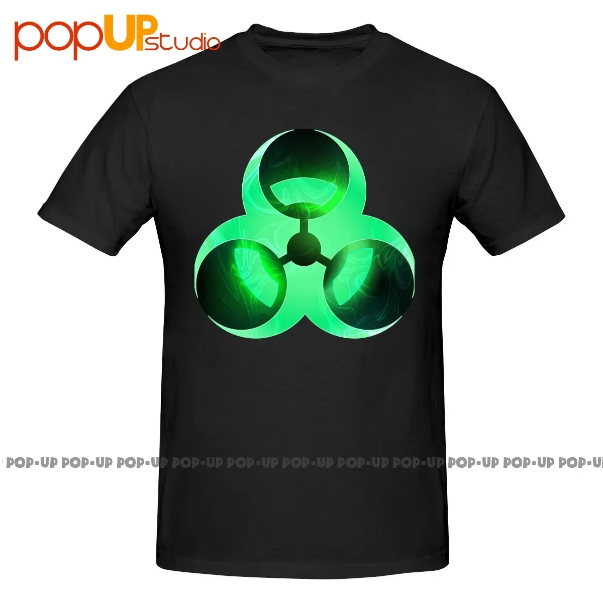 Biohazard Toxic Waste Symbol Green Cool Danger Warning Radioactive Logo Shirt T-shirt Tee Top Hipster