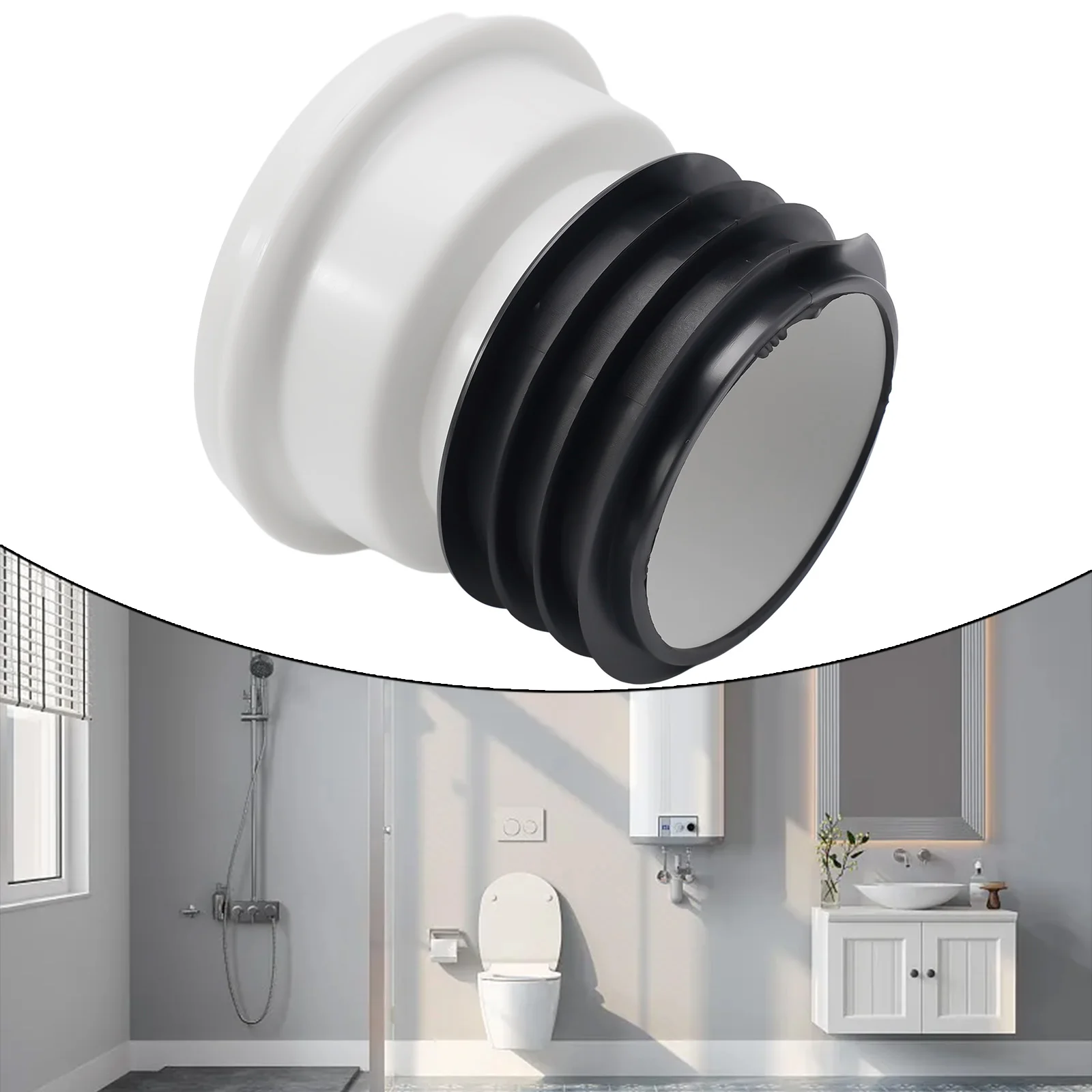 

Toilet Pipe Nozzle WC Connection with Rubber Seal for Secure Drain Connection Straight and Offset Eccentric Variations