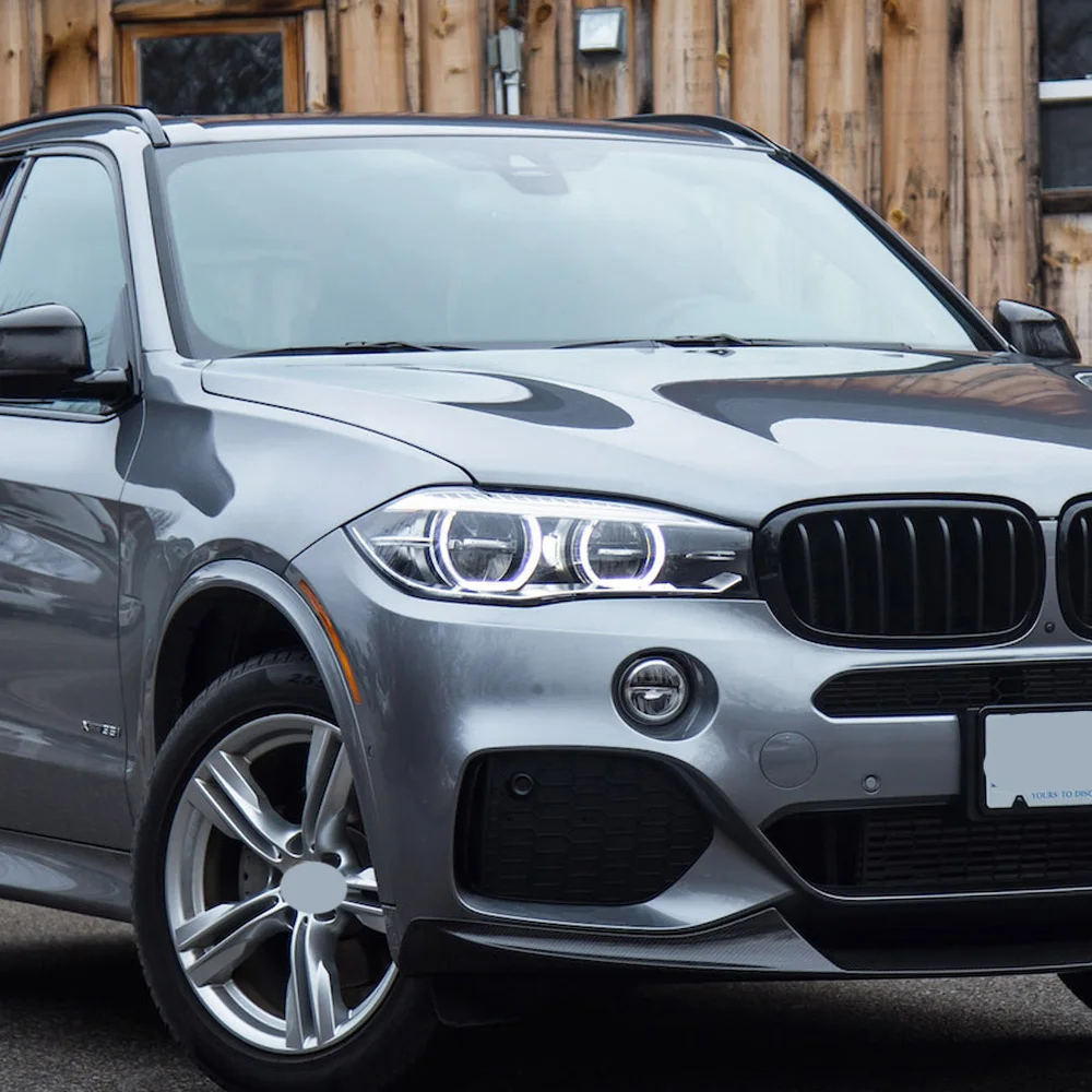 Zestaw przednich lamp LED do BMW X5 X6 28i 35i 50i F15 2014-2018, ulepszenie, wysoka jakość, soczewka projektorowa, akcesoria samochodowe.
