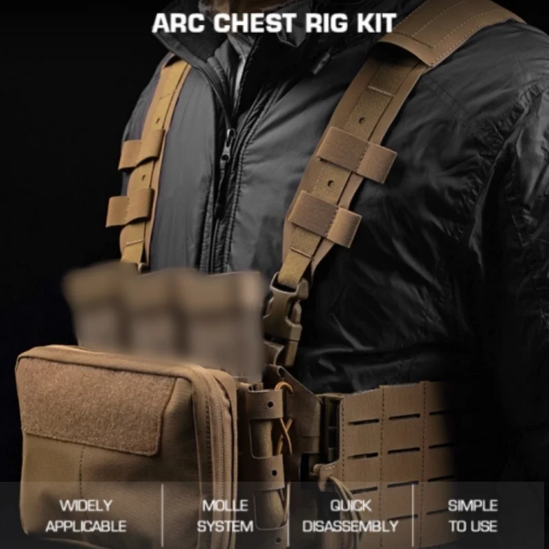 

Outdoor ARC conversion chest hanging kit, bilateral MOLLE system, easy to quickly disassemble