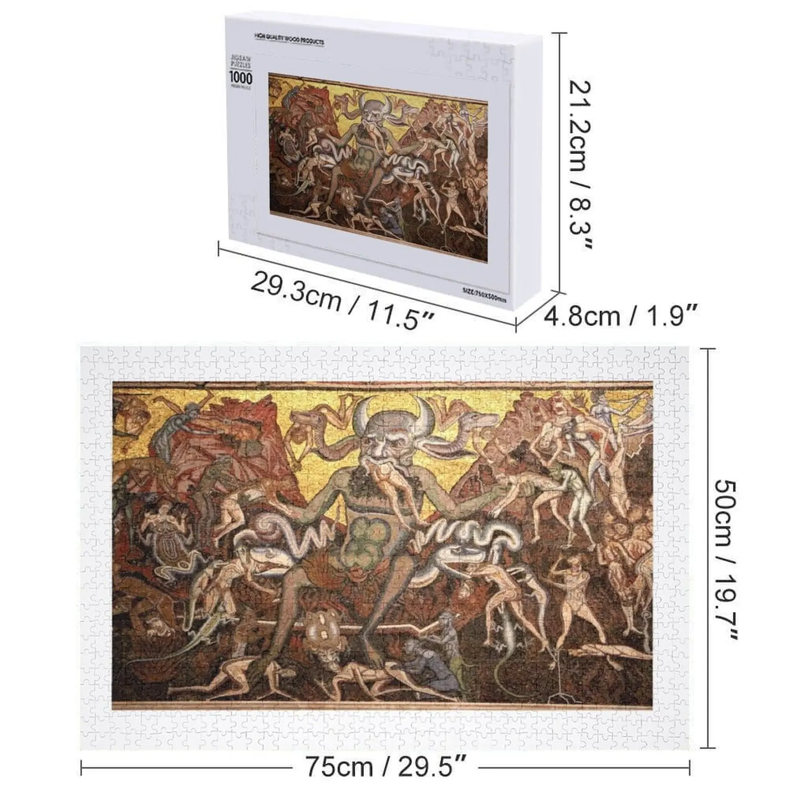 HD Hell Scene (в розницу), от Coppo di Marcovaldo, ВЫСОКОЕ РАЗНИЦА, головоломка, персонализированные игрушки с именем для детей, головоломка