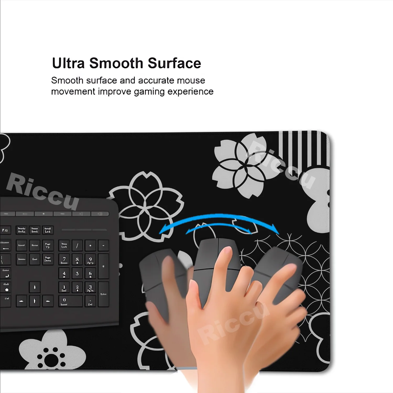 HD 300x600 مللي متر أبيض وأسود ساكورا زهرة الألعاب ماوس الوسادة مكتب السجاد ملحقات الكمبيوتر زهر الكرز ماوس ألعاب مكتب الحصير