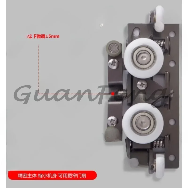 Bedroom sliding invisible two-way buffer sliding door slide rail accessories