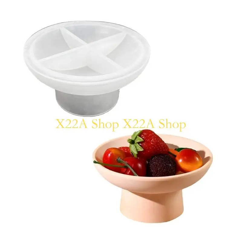 Unique Artistic Silicone Mold for Footed Bowls and Home Organizing Tray Home Decoration