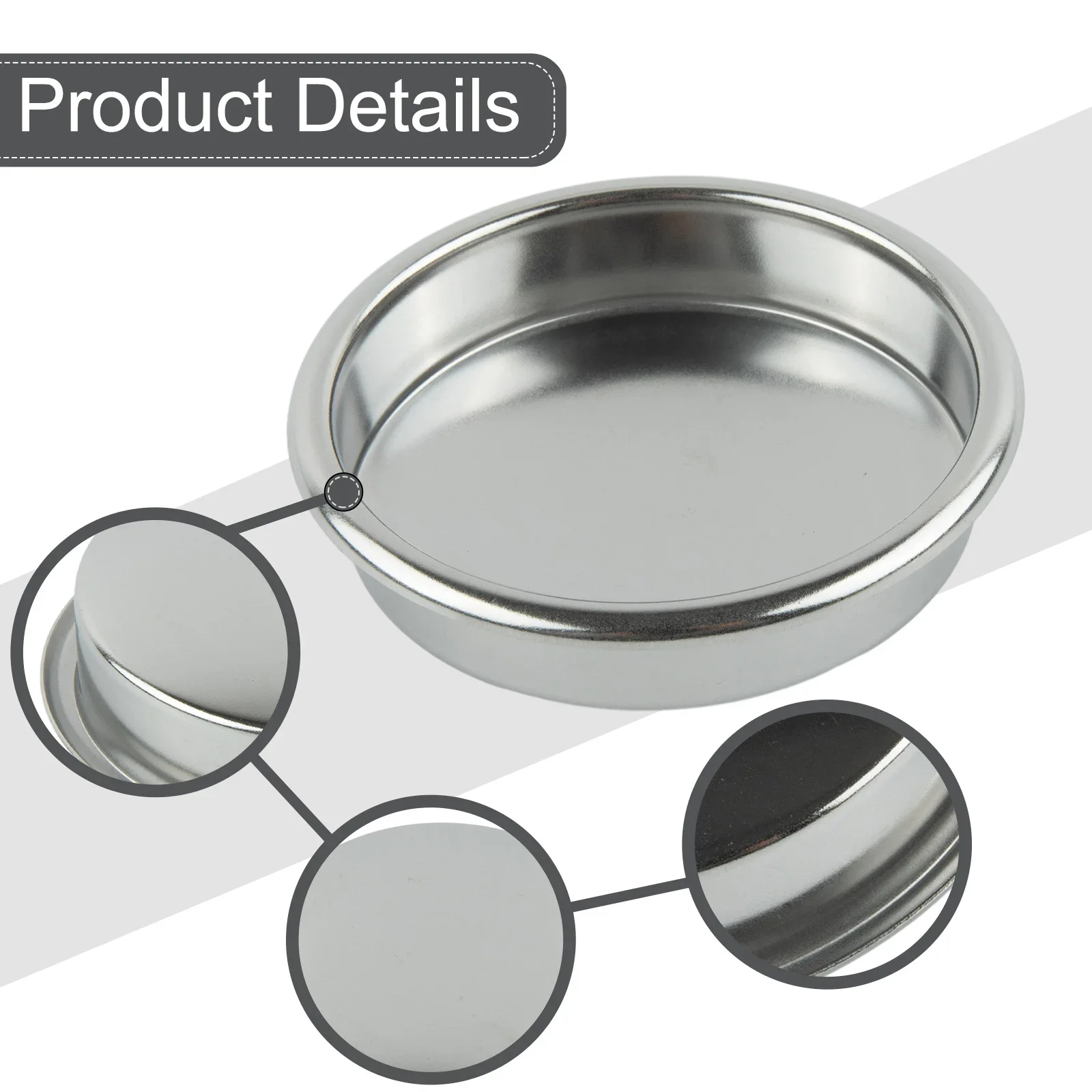 58mm Blind Bowl, Espresso Coffee Machine Back Flush Basket Cleaning, Premium Stainless Steel Material, Long lasting and Reliable