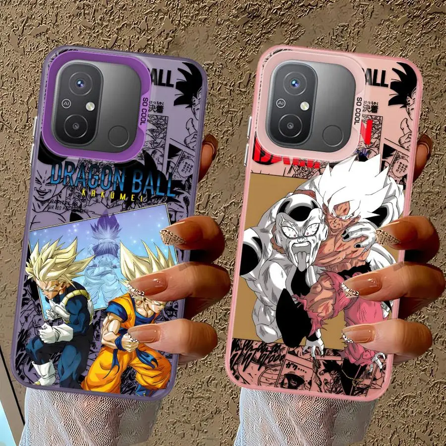 Case voor Xiaomi Redmi A4 12 A1 A3 A2 Plus 13 A3x 13C 12C 14C Soft Cover Dragon Ball Comics Goku Frieza