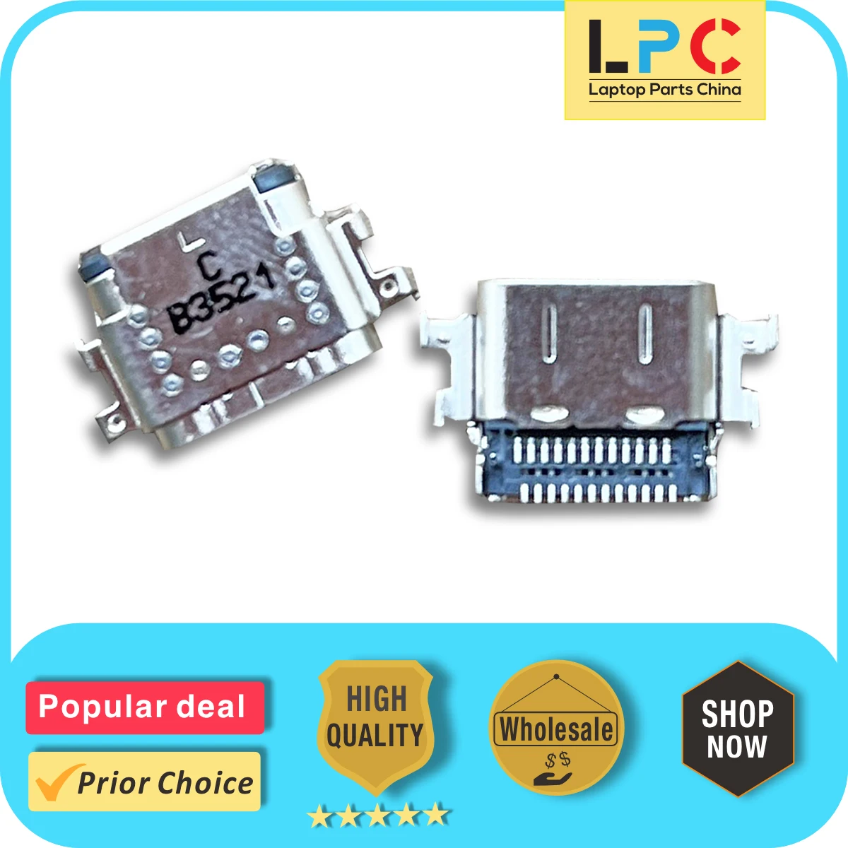 USB C For HP Elitebook 745 G6 G7 G8 830 840 850 Series DC Power Jack Charging Port Socket Connector Original New